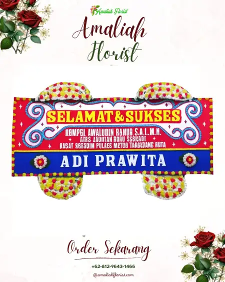 Papan Bunga Ucapan Selamat Wotan